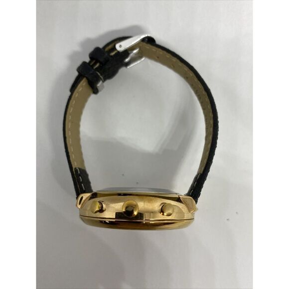 Fossil FTW5022 Women's Black Leather Gold Analog Dial Hybrid Smart Watch XX772 - Picture 8 of 12